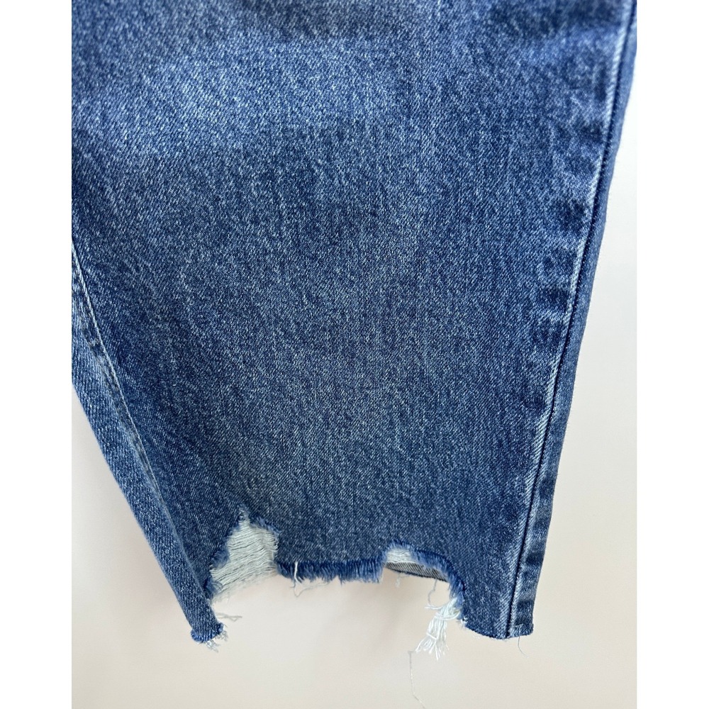 Judy Blue Wide Leg High Waist Rigid Magic Destroy Hem Crop Denim Jeans 7 / 28 - Picture 12 of 16